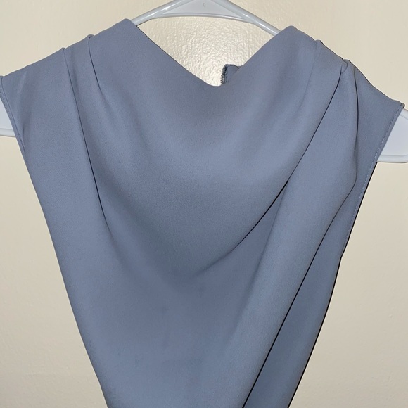 ❤️Blue mock neck blouse - Picture 3 of 4